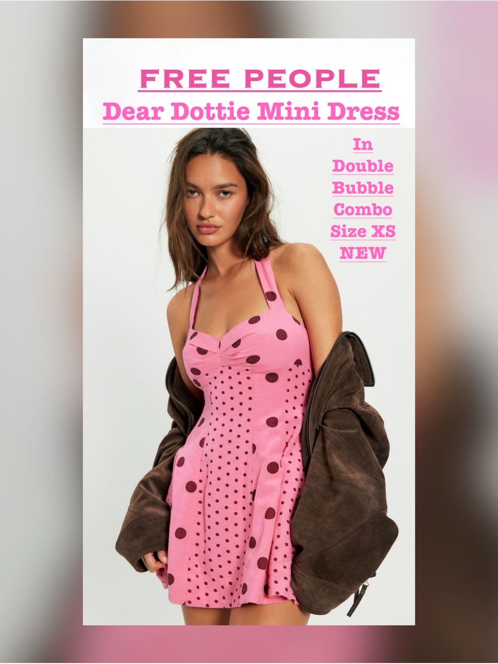 Free People Dear Dottie Mini Dress